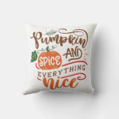 Pumpkin Gewürz & Alles Gute Fall Design Kissen (Rückseite)