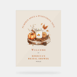 Pumpkin Gewürz & Alles Gute - Herbstfohlen Acrylschild