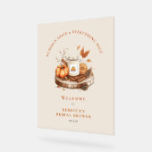 Pumpkin Gewürz & Alles Gute - Herbstfohlen Acrylschild (Winkel)