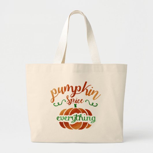 Pumpkin Gewürz alles Jumbo Stoffbeutel (Vorne)