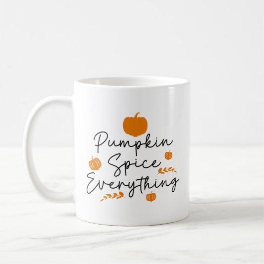 Pumpkin Gewürz alles Kaffeetasse (Links)