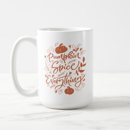Pumpkin Gewürz alles Kaffeetasse (Links)