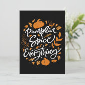 Pumpkin Gewürz alles Karte (Stehend Vorderseite)