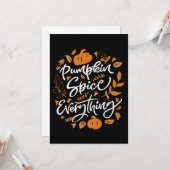 Pumpkin Gewürz alles Karte (Vorderseite/Rückseite Beispiel)