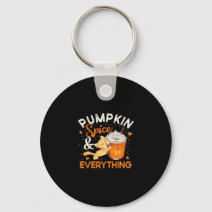 Pumpkin Gewürz Alles Katze Lover Classic Schlüsselanhänger