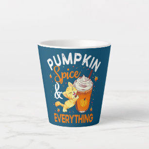 Pumpkin Gewürz Alles Katze Lover Niedlich Herbst Milchtasse