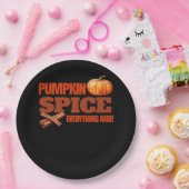 Pumpkin Gewürz Alles klassische Grunddesign Pappteller (Party)