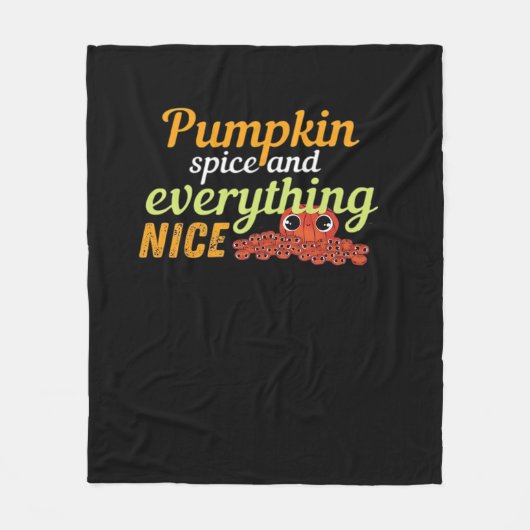 Pumpkin Gewürz & Alles Nette Halloween Basic De Fleecedecke (Vorderseite)