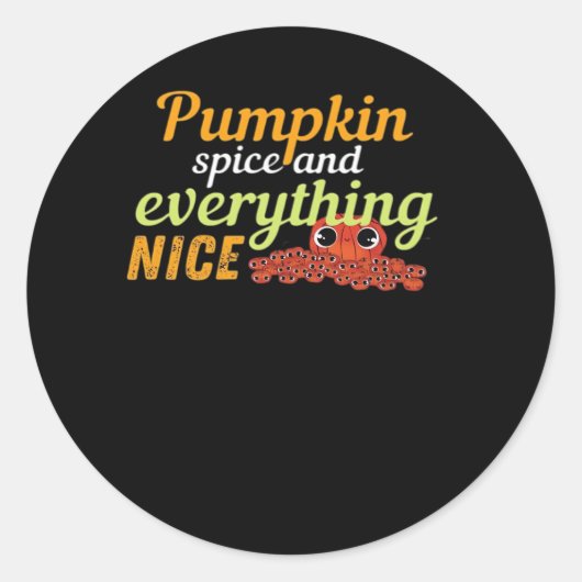 Pumpkin Gewürz & Alles Nette Halloween Basic De Runder Aufkleber (Vorderseite)