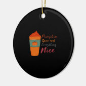 Pumpkin Gewürz Alles Nette Klassik Funny Keramik Ornament (Links)