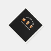 Pumpkin Gewürz Alles Nette Klassik Slogan Funny Serviette (Ecke)
