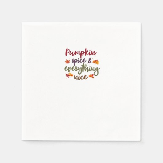 Pumpkin Gewürz & Alles Nette Latte Lover Serviette (Vorderseite)