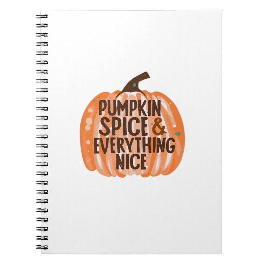 Pumpkin Gewürz & Alles Nette Slogan & Quo Notizblock (Vorderseite)
