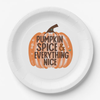 Pumpkin Gewürz & Alles Nette Slogan & Quo Pappteller