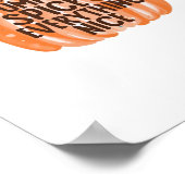 Pumpkin Gewürz & Alles Nette Slogan & Quo Poster (Ecke)