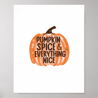 Pumpkin Gewürz & Alles Nette Slogan & Quo Poster