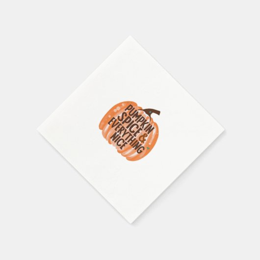 Pumpkin Gewürz & Alles Nette Slogan & Quo Serviette (Ecke)