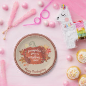 Pumpkin Gewürz & Alles Nizza Erntedank Brown Pappteller (Party)