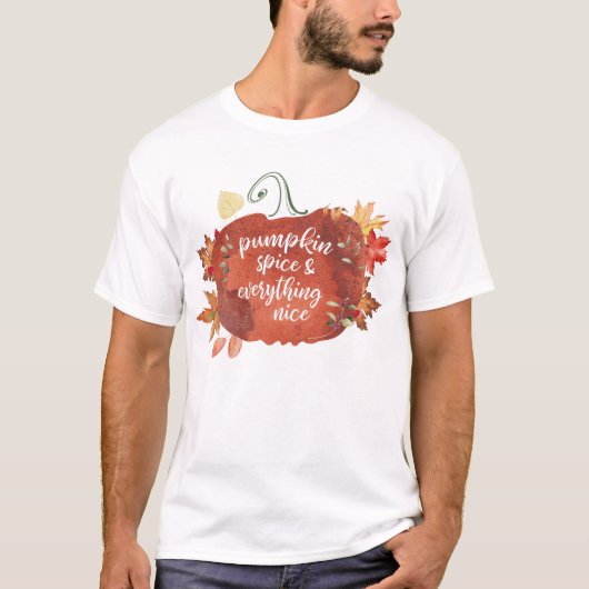 Pumpkin Gewürz & Alles Nizza Erntedank T-Shirt (Vorderseite)