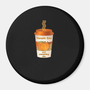 Pumpkin Gewürz & Alles Nizza Fall farbenfroher Kof Magnet