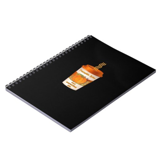 Pumpkin Gewürz & Alles Nizza Fall farbenfroher Kof Notizblock (Linke Seite)