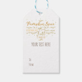 Pumpkin Gewürz & Alles Nizza Fall Geschenkanhänger (Vorderseite)