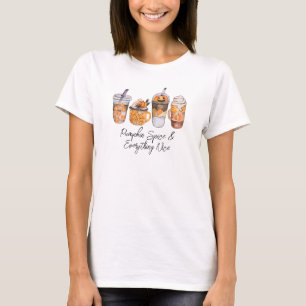 Pumpkin Gewürz & Alles Nizza Fall Kaffee Lover T-Shirt