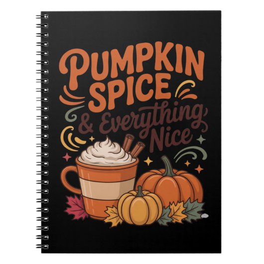 Pumpkin Gewürz & Alles Nizza Fall Notizblock (Vorderseite)
