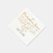 Pumpkin Gewürz & Alles Nizza Fall Party Serviette (Ecke)