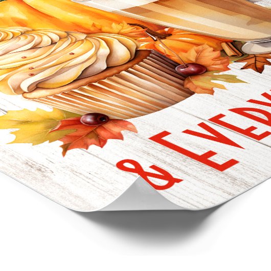 Pumpkin Gewürz & Alles Nizza - Fall Poster (Ecke)