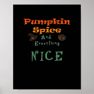 Pumpkin Gewürz & Alles Nizza - Funny Design Poster