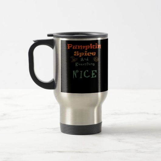 Pumpkin Gewürz & Alles Nizza - Funny Design Reisebecher (Links)