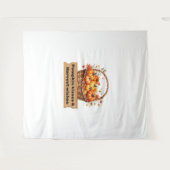 Pumpkin Gewürz & Alles Nizza - Gemütlicher Herbst Wandteppich (Vorderseite (Horizontal))