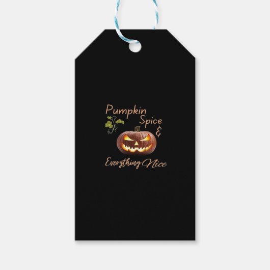 Pumpkin Gewürz $ Alles Nizza Geschenkanhänger (Vorderseite)