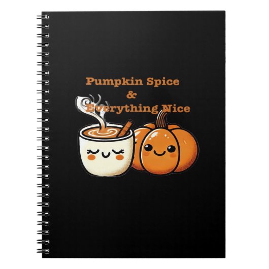 Pumpkin Gewürz & Alles Nizza - Herbst Notizblock (Vorderseite)