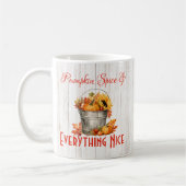 Pumpkin Gewürz & Alles Nizza - Herbst-Tasse Kaffeetasse (Links)