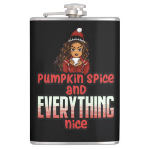 Pumpkin Gewürz & Alles Nizza Schwarze Girl Magie S Flachmann