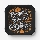 Pumpkin Gewürz alles Pappteller (Vorderseite)