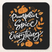 Pumpkin Gewürz alles Rechteckiger Pappuntersetzer (Vorderseite)