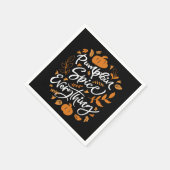 Pumpkin Gewürz alles Serviette (Ecke)
