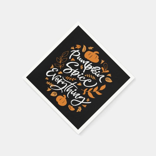 Pumpkin Gewürz alles Serviette (Ecke)