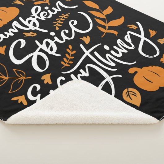 Pumpkin Gewürz alles Sherpadecke (3/4)