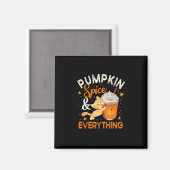 Pumpkin Gewürz Alles Shirt Cat Lover Niedlich Autu Magnet (Vorderseite/Rückseite)