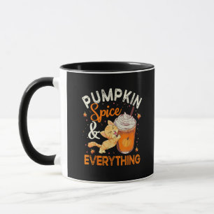 Pumpkin Gewürz Alles Shirt Cat Lover Niedlich Autu Tasse