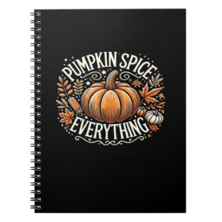 Pumpkin Gewürz alles Slogan Angebot Notizblock