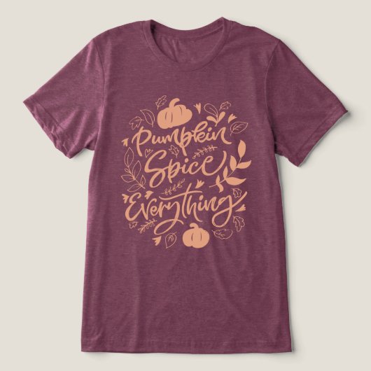 Pumpkin Gewürz alles Tri-Blend Shirt (Design Vorderseite)