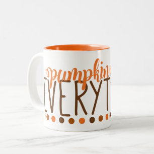 Pumpkin Gewürz alles Typografie Zweifarbige Tasse