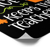 Pumpkin Gewürz Behalte diesem Lehrer Nice Fall Hal Poster (Ecke)