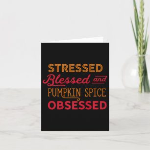Pumpkin Gewürz besessene Mama Psl Alles Fall T-Shi Karte