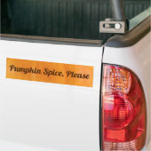 Pumpkin-Gewürz bitte Autoaufkleber (Auf Lkw)